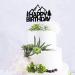Mountain Happy Birthday Cake Topper Mountain-Climbing Themed Birthday Party Decorations Black Glitter - Buy Online on GoSupps.com