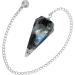 Crystal Pendulum for Divination - Dowsing Pendulum with Chakra Chain and Crystal Ball for Reiki Healing and Crystal Grid Meditation Rainbow Moonstone - Buy Online on GoSupps.com