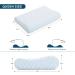 Gel Memory Foam Contour Pillow - Ergonomic Cervical Support for Neck Pain Relief - Washable Cover - Queen Size White - Buy Online on GoSupps.com