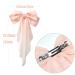 Large Chiffon Hair Bows Clips Set - Wedding & Bridesmaid Hair Accessories - White/Pink/Blue/Purple (4pcs) - Buy Online on GoSupps.com
