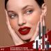 AMY'S DIARY Matte Dark Red Lip Liner and Lipstick Set - Waterproof 24H Liquid Lipstick Kit with Long Lasting Lip Liner - Matt Finish Makeup Set - Buy Online on GoSupps.com