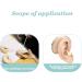 Ear Model A Pair - Professional Simulated Ear Template Imitation Soft Soft Silicone Soft Ear Display Products Actual Ear Mold Sample - Buy Online on GoSupps.com
