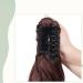 18 Curly Wavy Wine Red Claw On Ponytail Extension | Synthetic Hairpiece - Buy Online on GoSupps.com