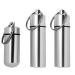 Small Portable Pill Box Keychain 3 Pack Waterproof and Light-weight Pill Case Holder for Purse Mini Metal Pill Holder Medicine Bottle for Outdoor Travel Camping