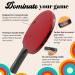 PONG TIMES Ping Paddles Set of 4 - Fun Table Tennis Rackets & Balls | 5 Star Racquets | Portable Set in Red, Blue, Green, Orange - Buy Online on GoSupps.com