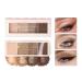 UOCK Four-color eyeshadow palette Highly tinted matte pearlescent eyeshadow makeup palette Long-lasting waterproofing (C)