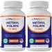 Vitamatic Methyl Folate 15mg 120 Vegetable Capsules - 2 Pack Optimized and Activated High Potency Metabolically Active Folate