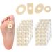 Healeved 8 Sheets Latex Corn Stickers Corn Cushions Toe Pads Toe Corn Remover Cushions Toe Pads Toe Separator Stickers Feet Corn Pad Latex Sponge Gasket Bulk - Buy Online on GoSupps.com