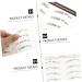 FRCOLOR 18 Pcs Eyebrow Stickers Waterproof Stickers False Eyebrows Stickers Artificial Eyebrow Tattoos Tool - Buy Online on GoSupps.com