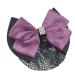 Bowknot Snood Net Net Hair Clip Net Hair Clip Barrette Hairnet Ladies Hair Pin Bowtie Barrette Hair Clip Snood Net Purple