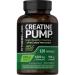 Fitness Labs Creatine Capsules | 120 Count | 3000mg | German Creatine Monohydrate | Creapure | Pump Supplement | Plus Nitric Oxide Precursor | HPLC Tested | Non-GMO