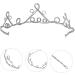 DIY Copper Crown Delicate Tiara Handcraft Winding Crown Tiara Women Headwear for Lady (Golden) Silver - Buy Online on GoSupps.com