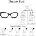 Shop Gharaz Modern Reading Glasses for Women - Stylish Black 0.75+ Rectangle Reflective Presbyopia Glasses - Buy Online on GoSupps.com