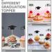 TOPBATHY 2024 Graduation Theme Cupcake Toppers 12pcs Glitter Grad Cap Cake Picks 2024 Diploma Appetizer Picks for Graduation New Years Party Cake Decorations - Buy Online on GoSupps.com