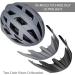 Adult Bike Helmet with Light - Matte Gray - L(23-24 in/59-61cm) | Mountain Road Bicycle Helmet for Men and Women - Buy Online on GoSupps.com