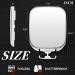 VELMADE Fogless Shower Mirror with Razor Holder | Strong Suction, Shatterproof & Anti-Fog | No Drilling Needed - Buy Online on GoSupps.com
