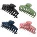 Luatuer hair clip for women | For ladies girls thick and thin hair | Non-slip acrylic hair claws | 4 pieces