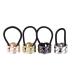 4PCS Fashion Zinc Alloy Ponytail Cuff Elastic Hair Tie Ponytail Holder Punk Gothic Hair Cuff Hair Rope Hair Band Hair Clips for Women