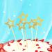 100 Pcs Star Cupcake Picks Glitter Star Cupcake Toppers Mini Star Cake Toppers Star Food Picks Wedding Cake Picks Golden - Buy Online on GoSupps.com