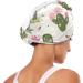 Green Cactus & Pink Flowers Hair Towels - Super Absorbent Quick Dry Hair Turbans 2 Pack for Women & Girls - Buy Online on GoSupps.com