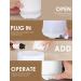 Buy Lalking White Ceramic Aroma Diffuser - BPA-Free Essential Oil Diffuser with Adjustable Fog & Auto Power-Off | Perfect for Home Office Yoga - 150ml - Buy Online on GoSupps.com