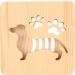 BAOFUYA Dog Shape 3D Wooden Lamp Wood Carving Lamp Dog Night Light 360 Degrees Irradiation Angle 3D Dog Wooden Lamp for Bedroom Living Room Study - Buy Online on GoSupps.com