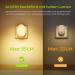 Buy Auvon LED Night Light Socket with Motion Detector - 2 Pack Infinitely Adjustable Brightness for Kids' Rooms Hallways Stairs Kitchen and Bedroom - Warm White - Buy Online on GoSupps.com