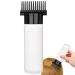 Hair Oil Applicator Bottle 180ml Root Comb Applicator Bottle with Clear Scale and 13 Oil Outlets Hair Dye Bottle for Hair Care and Styling Black with Clear Body Hair Oil Applicator Bottle black head +clear body