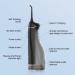 Water Dental Flosser Pick - Cordless Portable Oral Irrigator 300ML Rechargeable IPX7 Waterproof - Perfect for Home & Travel - Buy Online on GoSupps.com