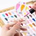 BNG Nail Colour Display Book - 180 Colors Nails Art Card Chart with 240 Pcs False Nails Tips - Salon Gel Polish Sample Showing Tools - Gold - Buy Online on GoSupps.com