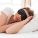 Black White Glitter Sleep Mask - Double-Sided Unisex Eye Mask for Sound Sleep & Skin Care - Buy Online on GoSupps.com