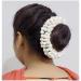 GoDazzl Artificial Jasmine Mogra Hair Gajra Garland Juda Bun Decoration - White 28 CM Long - Realistic Hair Accessory for Women and Girls - Buy Online on GoSupps.com