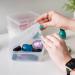 IRIS USA Small Plastic Hobby Craft Organizer Storage Box 10 Pack | Snap-Tight Closure | Stackable | Clear Small Case for Ribbons, Beads, Stickers, Yarn, Ornaments - Buy Online on GoSupps.com