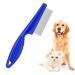 Wendergo Flea Combs for Cats Dogs Fine Close Teeth Flea Lice Tear Stain Ticks Removal Comb Pet Hair Grooming Comb Tool for Cats Puppies Rabbits