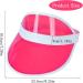 Apomoons Unisex 80s Neon Sun Visor Caps - 4 Piece Transparent Sunshield for Golf Tennis & Parties - Buy Online on GoSupps.com