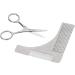 Sichler Men's Care Beard Stencil Set | Stainless Steel Shears & 2-in-1 Comb for Perfect Grooming - Buy Online on GoSupps.com