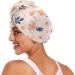 Super Absorbent Pink Hair Towel Pack - Quick Dry Hair Turbans for Women & Girls | Small Flowers & Leaf Design - Buy Online on GoSupps.com