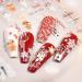 3D Embossed Christmas Nail Art Stickers Decals 4 Sheets 5D Self-Adhesive Red Heart Snowflake Winter Nail Supplies Nail Art Design Decoration Accessories - Buy Online on GoSupps.com