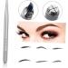 Healvian 1pc Embroidery Silver Thin Pen Slender Multifunction Eyebrow Single-end Manual Pointed - Buy Online on GoSupps.com