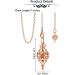 Crystears Rose Gold Copper Filigree Pendulum - Spiritual Jewelry for Divination & Reiki Healing - Buy Online on GoSupps.com