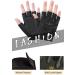 Integkoos Children's Racing Bike Gloves - Half-Finger MTB & Roller Skate Anti-Slip Training Gloves for Young Girls - Short Sports Gloves for Riding Fishing Golf - Black - Buy Online on GoSupps.com