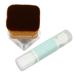 Double Ended Makeup Brush Soft Hair Liquid Foundation Brush to Prevent Deformation 2 Pieces for Home Use