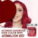 Punky Vermillion Red Semi Permanent Hair Color - Vegan, PPD & Paraben Free, 3.5oz - Lasts up to 25 Washes - Buy Online on GoSupps.com
