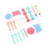 Newborn Grooming Kit  Nasal Aspirator Silicone Baby Gas Reliever Lightweight Tweezers Medicine Brushes 21Pcs Gift for Home