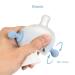 Wrist Hand Teether Monkey Head BPA Free Safe Teething Toy for Toddler Bed - Transparent Blue - Buy Online on GoSupps.com