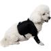VEraiz Black Dog Knee Support Pet Knee Injury Postoperative Recovery Aids Pet Brace Heals and Prevent Injuries for Loss of Stability from Arthritis (Front Left S) Front Left S