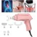 Electrical Spine Massage Device - Body Relaxation & Chiropractic Tool with 6 Interchangeable Heads (Rose Gold) - EU Shipping Available - Buy Online on GoSupps.com