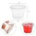 Hedume 600 Sets 1 Oz Disposable Portion Cups with Lids - Clear Jello Shot Cups, Plastic Souffle & Sampling Cups for Sauces - Buy Online on GoSupps.com
