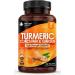 Turmeric Tablets 2600mg with Black Pepper & Ginger - 95% Curcumin Extract -180 Tablets (3 Months) High Strength Active Turmeric Supplements Not Turmeric Capsules by New Leaf