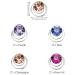 Donleeving 48 Strass Hair Spiral Clips - Shiny Rhinestone Metal Twist Hair Accessories for Brides - Blue Red Rose Purple - Buy Online on GoSupps.com